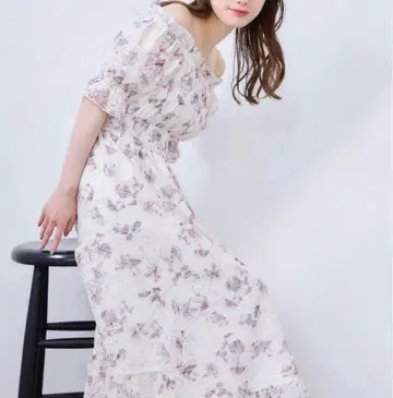 anmile 원피스 안미르 시어 플라워 셔링 원피스