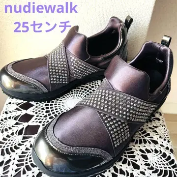 누디 워크 새상품 스니커즈 스트레치 비쥬 크로스 벨트 25
