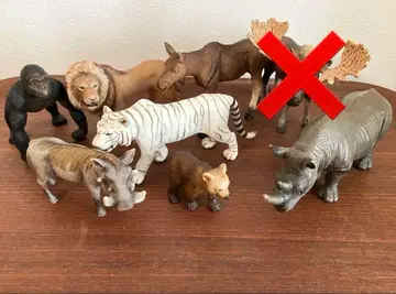 슐라이히 사파리 등 여러 동물 7체 세트