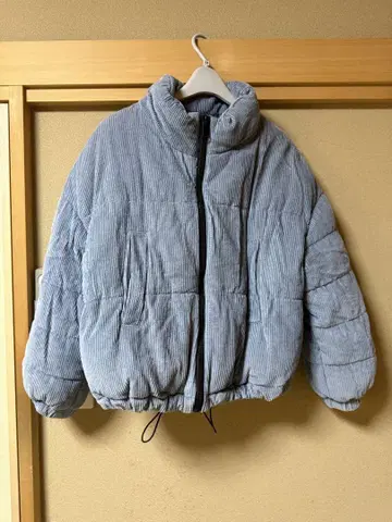 코듀로이 다운 자켓