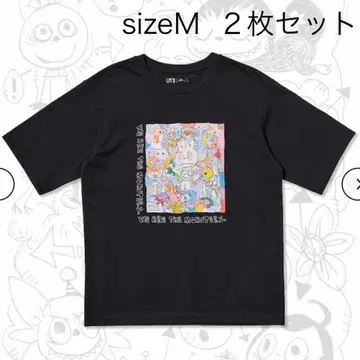 UNIQLO POPMART UT 팝마트 라부부 M 블랙 2개 세트