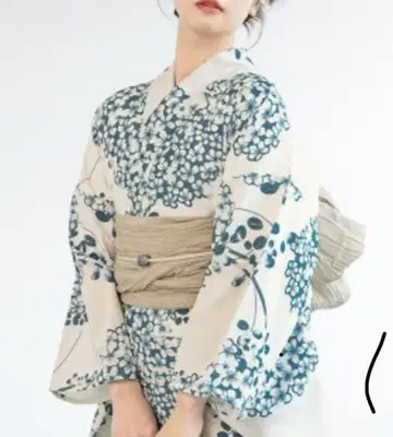 새상품 SOUBIEN 세퍼레이트 유카타 2부식 여름