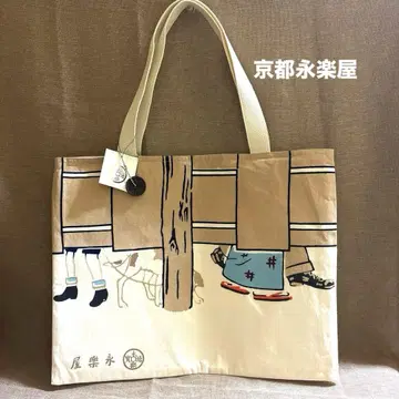 미사용 택 포함! 레어템 에이라쿠야 토트백 일본풍 일본제 에도 시대