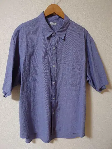 Steven Alan 코튼 보일 코드 레인 셔츠 XL 코발트 블루