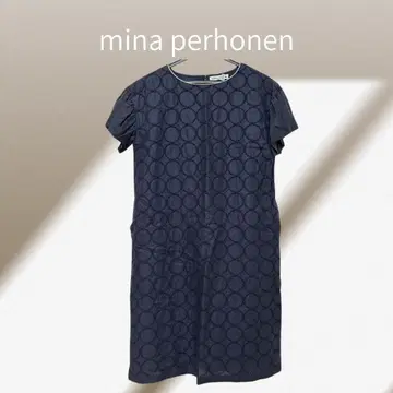 mina perhonen 탬버린 린넨 38 네이비