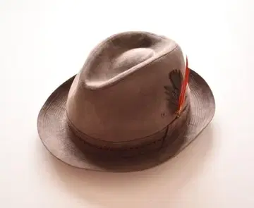 [ 볼사리노 ] 깃털 장식 중절모 56cm / Borsalino 중절