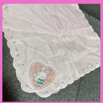 레트로 1979 Sanrio 토끼 손수건 / 올드 산리오