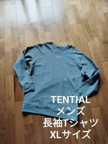 TENTIAL 남성용 속기모 긴팔 T셔츠 그레이 XL