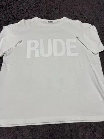 루드 갤러리 RUDE 빅 실루엣 티셔츠 M 화이트