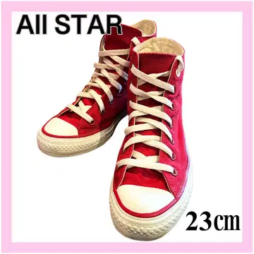 CONVERSE ALL STAR 하이컷 스니커즈 23cm 레드