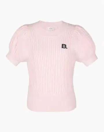 Bibiy B.PUFF KNIT 핑크 반팔