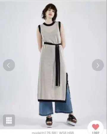 유나이티드 도쿄 노슬리브 메쉬 원피스