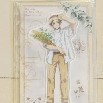 블루 록 이토시 사에 Flower crown 아크릴 스탠드 새상품