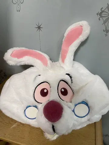 디즈니 팬캡 화이트 토끼
