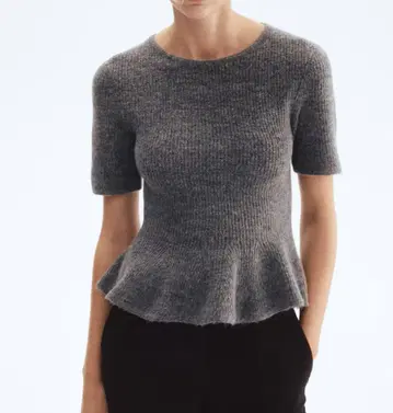 H&M 페플럼 그레이 XL