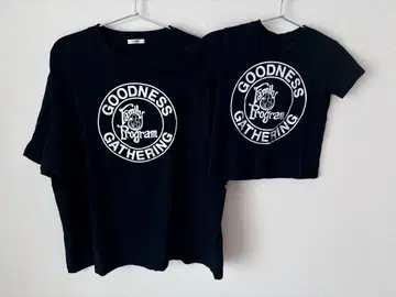 goodness gathering print T-shirt (NAVY)