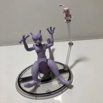 뮤츠 피규어 보라색 부속 뮤우