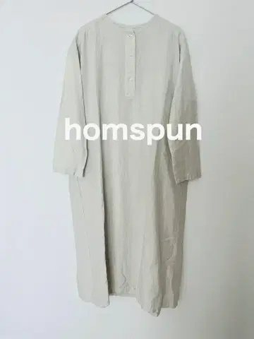 새상품급 homspun 홈스펀 면 린넨 원피스 M 사이즈 그레이지