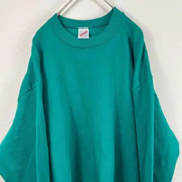 USA 제작 90s jerzees 맨투맨 에메랄드