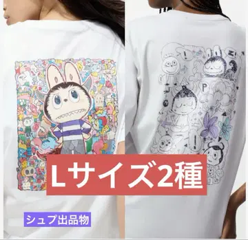 UNIQLO 유니클로 팝마트 라부부 T셔츠 핑크 L 사이즈