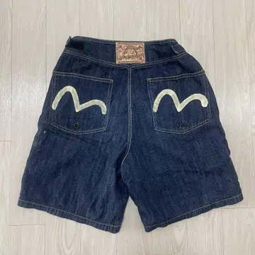 evisu 데님 숏팬츠