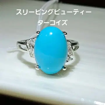슬리핑 뷰티 터콰이즈 특대형 반지 터키석
