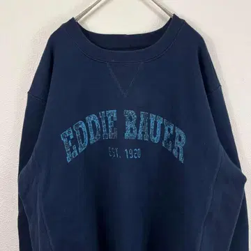 USA 구제 의류 eddie bauer 에디 바우어 맨투맨 네이비