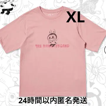 POPMART 유니클로 라부부 티셔츠 XL 핑크