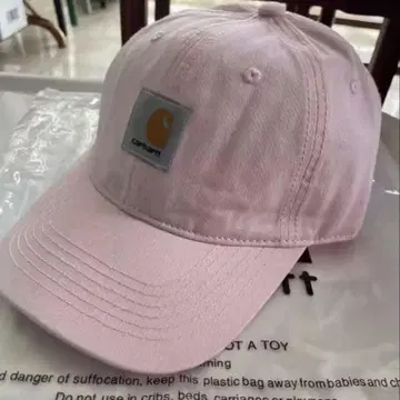 Carhartt wip 핑크 로고 야구 모자