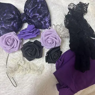 보라색 모리 가미 세트