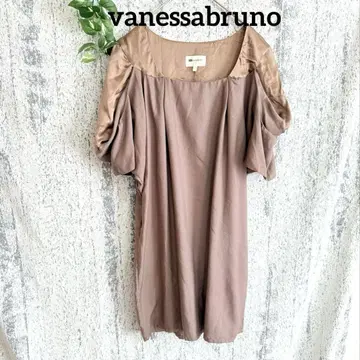 [ vanessabruno ] 실크 여성용 반팔 티셔츠 (36)