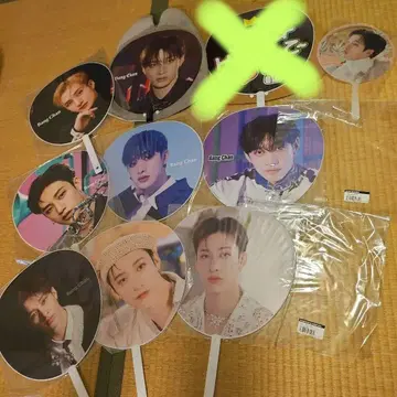 Bang Chan 부채 10개 케이스 2개 포함