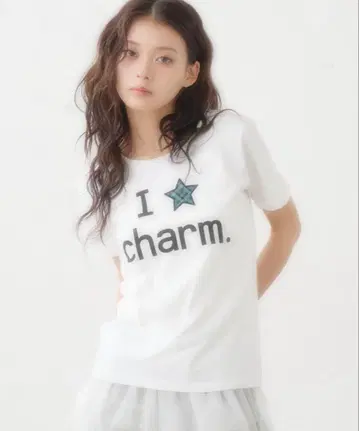 FCMM 화이트 I LOVE TEE / 아이러브TEE M