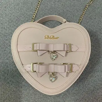 LIZLISA 하트 모양 핑크 숄더백