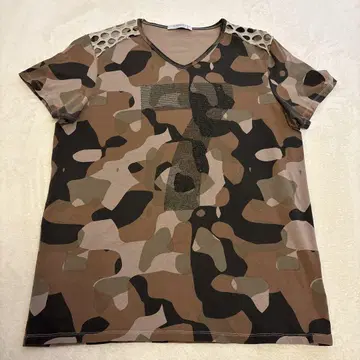 USUALIS 카모플라쥬 V넥