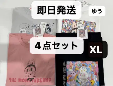 UNIQLO POPMART UT 유니클로팝마트 라부부 XL 사이즈 4매