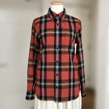 [ 새상품급 ] R&D.M.Co-올드 맨즈 테일러 울 체크 셔츠 S