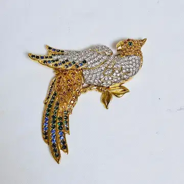 스와로브스키 SWAROVSKI 브로치 새