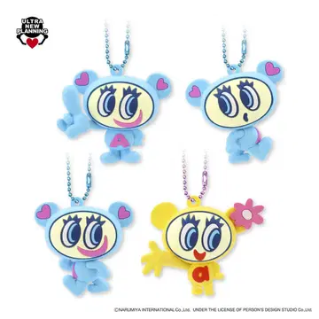 엔젤 블루 3D 러버 마스코트 BC 전 4종 컴프 세트 새상품