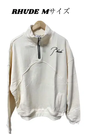 RHUDE 하프 지퍼 맨투맨