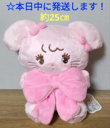 [ mikko 캐릭터즈 안아줘 리본 봉제 인형 [ 캐미 ] ]