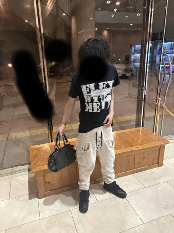 FLEX WIT ME 티셔츠 블랙 yokosquad flexwitme