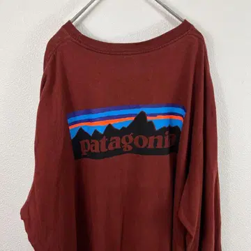 USA 구제 의류 파타고니아 patagonia 롱T 크림슨