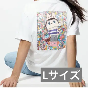 유니클로 UT POP MART 00 WHITE L 사이즈 라부부