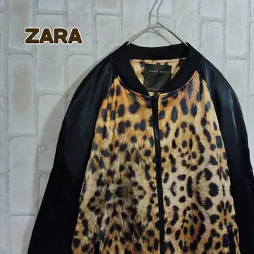 자라 ZARA 스카잔 올 패턴 레오파드 MA-1