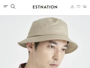 ESTNATION [새상품] 정가 9,900엔 트윌 버킷 햇 베이지