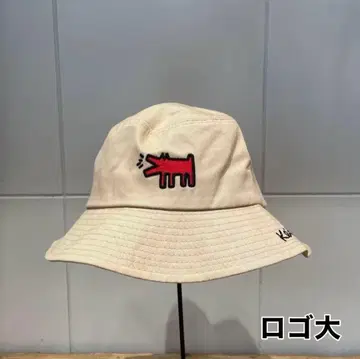 Keith Haring 키스 해링 버킷햇 도그  베이지