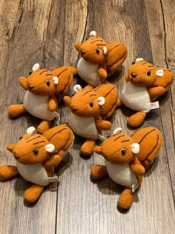 knick knack 오테다마 다람쥐 봉제 인형 6개 세트