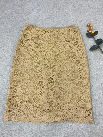 M252 UNITEDARROWS TOKYO 플라워 레이스 타이트 스커트