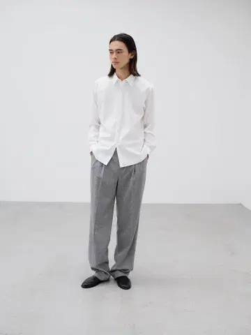 AURALEE WASHED FINX DOUBLE-CUFF SHIRT